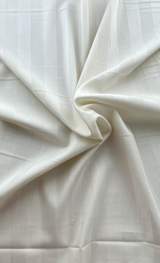 TWILL STRIPED (1.45m / 136gsm)_Organic Turkey_ECRU