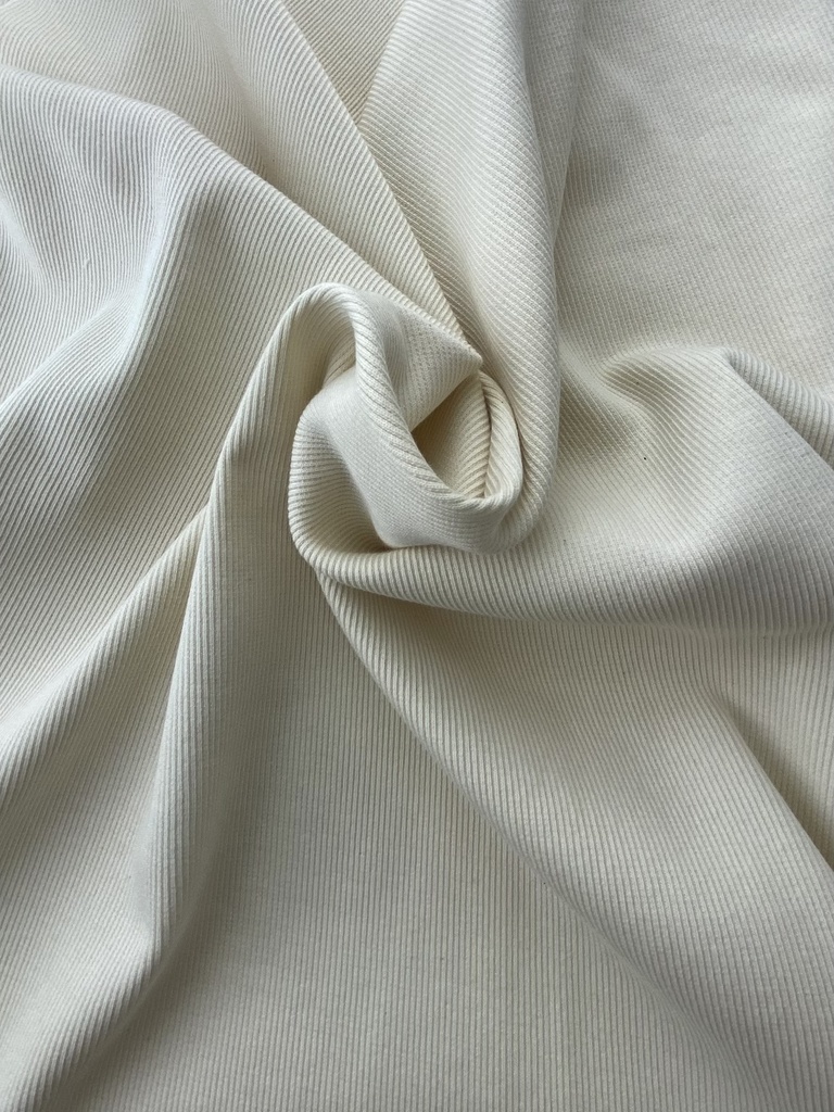 RIB JERSEY 2X2 4% ELASTANE (1.20m / 445gsm)_Organic Turkey_ECO WHITE