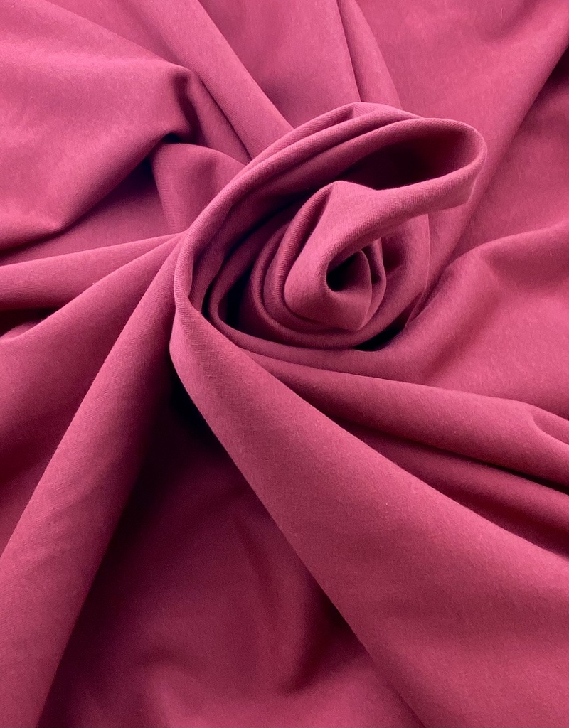 BRUSHED FLEECE  (2.10m / 315gsm)_Organic Turkey_GARNET