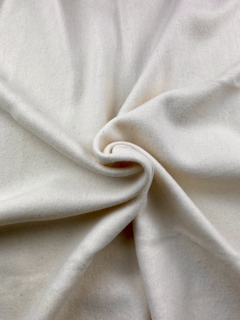 [BEG-K5001-EC] BRUSHED FLEECE  (1.95m / 290gsm)_OCCBiodynaimc® Egypt_ECRU