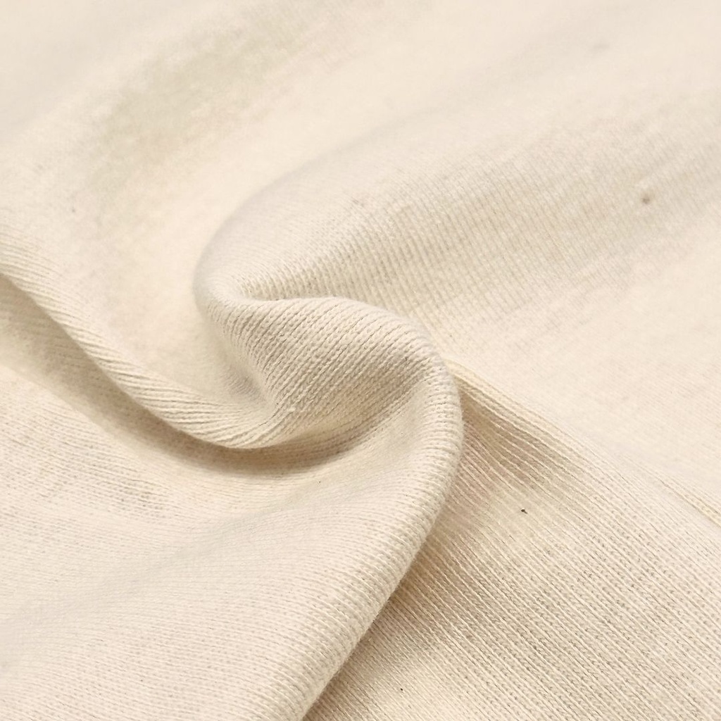 [OCCGE-K8003-EC] RIB JERSEY 1X1  (1.70m / 260gsm)_Organic Turkey_ECRU