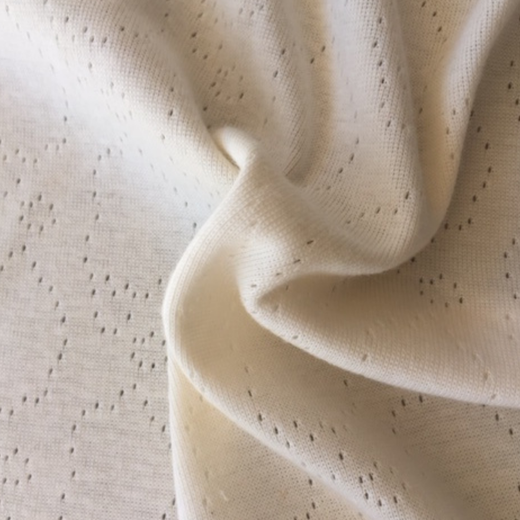 [OCCGE-K2001-EC] OPENWORK CLOUDS (1.60m / 170gsm)_Organic Turkey_ECRU
