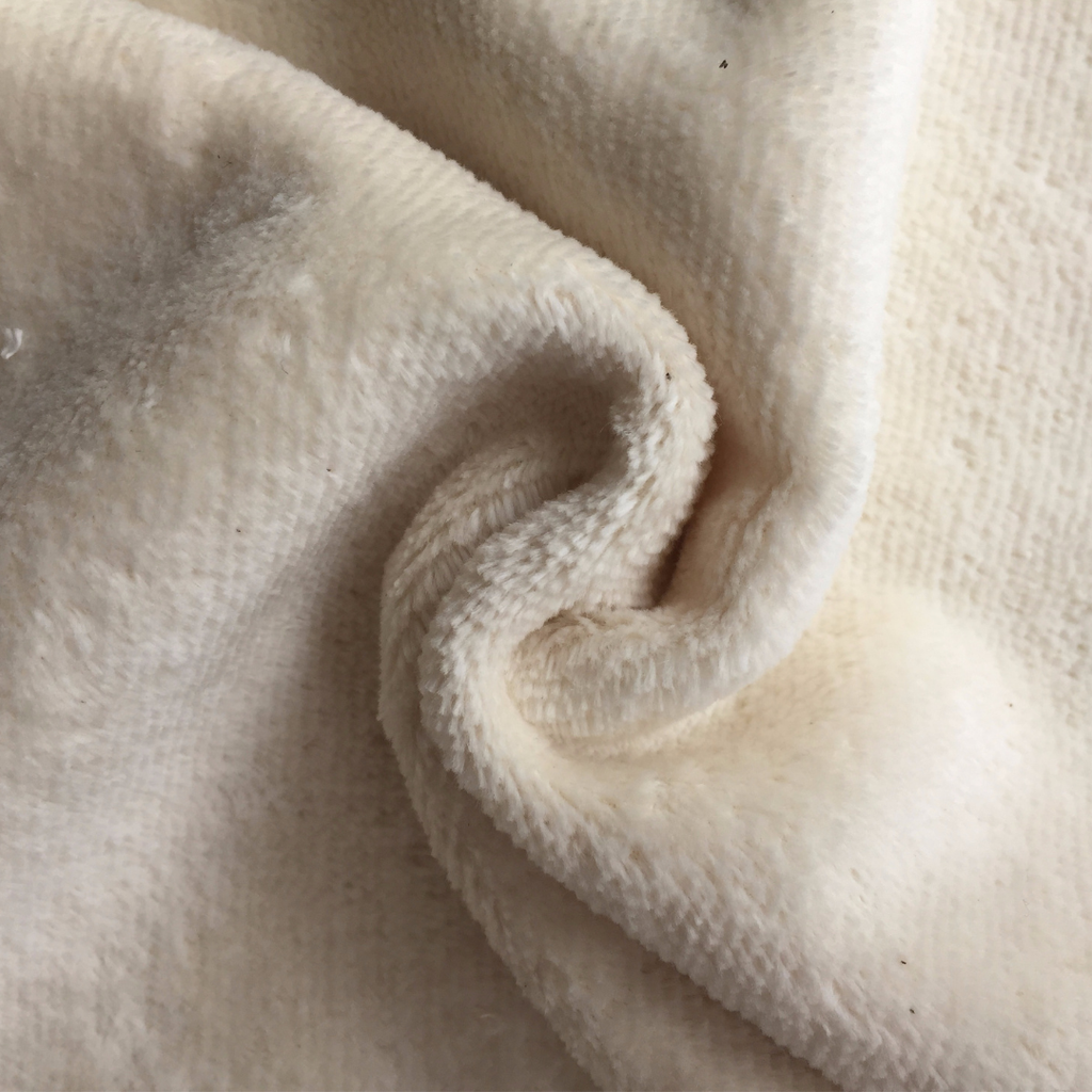 [OCCGE-K2556-EC] TOWEL VELOUR EFFECT (1.60m / 550gsm)_Organic Turkey_ECRU