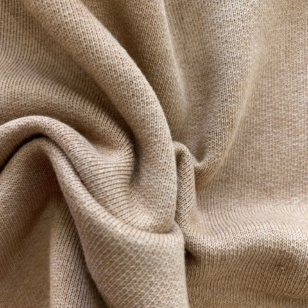 [RBR-K5010-BRg] FRENCH TERRY  (1.90m / 315gsm)_OCCRegenerative® Brazil_BROWN